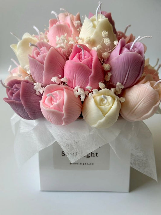 MeadowMist Candle Bouquet