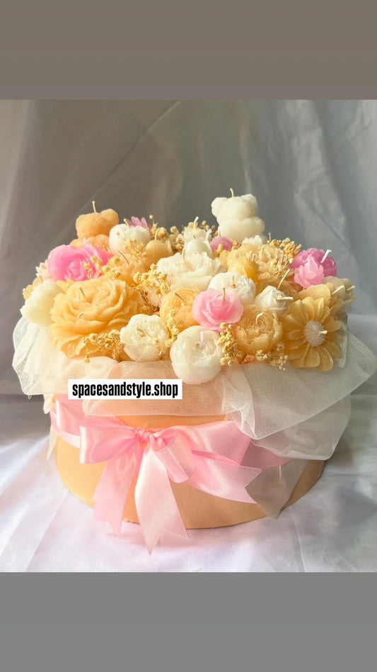 Rose Gold Large Candle Bouquet